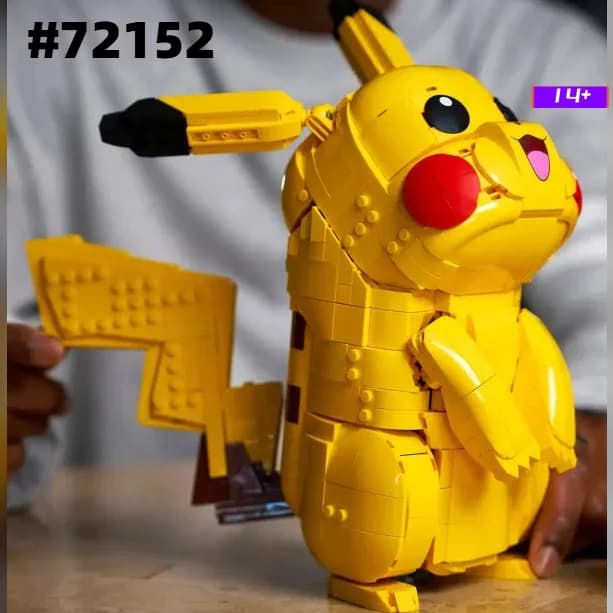 2026 Pikachu Construction 72152 Building Blocks Compatible With Legoed Particles Suitable For Halloween Christmas Gifts 2050PCS