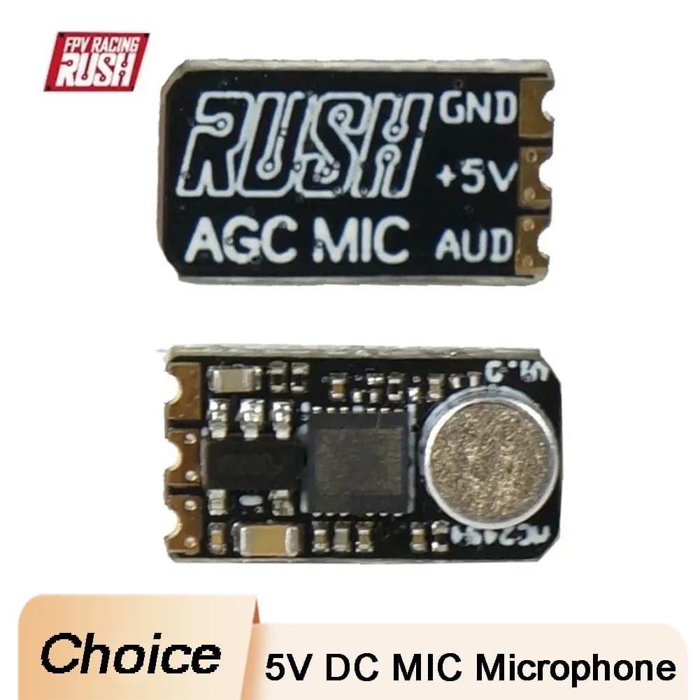 RUSH AGC 5V DC MIC Microphone for RUSH TANK Mini FPV RC Drone Transmitter VTX