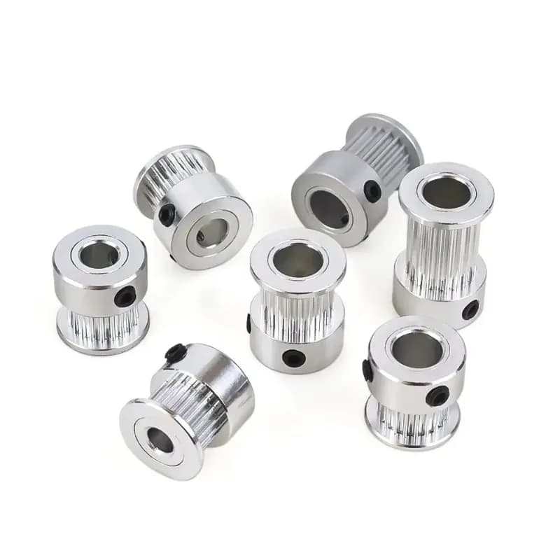 BulkMan3D High Quantity GT2 20 Teeth Timing Belt Aluminum Pulley Bore 4/5/6/6.35/8mm Belt Width 6/9/10/15mm for 3D Printer
