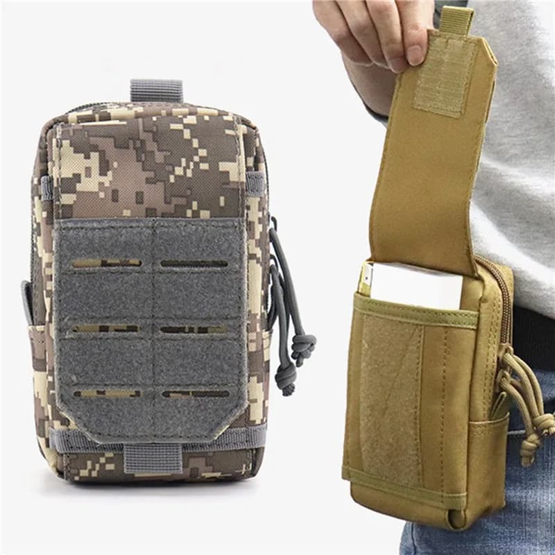 1000D Molle Radio Walkie Talkie Pouch marsupio tasca porta interfono portatile fondina borsa per il trasporto per la caccia campeggio
