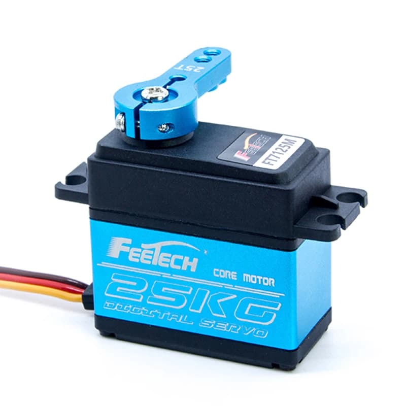 FT7125M Digital Power Supply with 25 kg Central Motor 180 degree Servo Steel Arm for Robot Arduino Servo Metal Material RC Toys