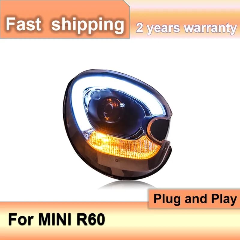 Accessori Auto per BMW Mini R60 Faro 2007-2016 Mini R60 Countryman Faro DRL Indicatore di Direzione Abbagliante Lente Proiettore