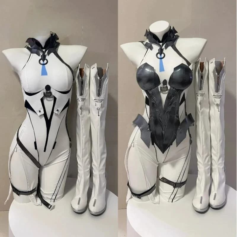 Gioco Wuthering Waves Lupa Costume Cosplay Tuta sexy da donna Collana oggetti di scena scarpe accessori Carnevale di Halloween nuova uniforme