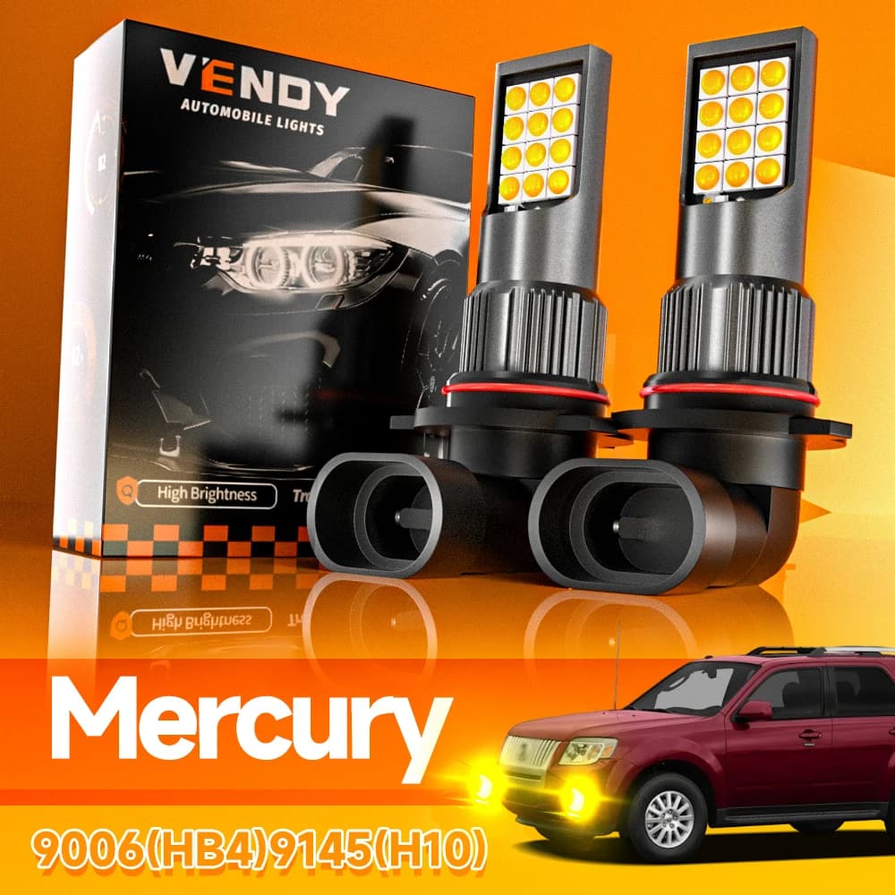 2 pcs LED Fendinebbia Front Blub H10 9145 Canbus Lamp No Error For Mercury Mariner Montego Grand Marquis Mountaineer 2002-2010