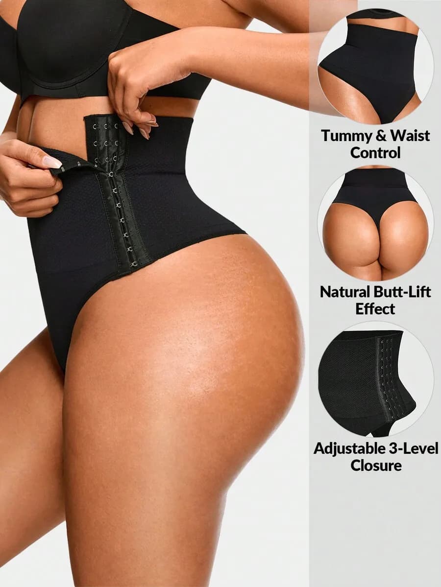 Slip Modellante a Vita Alta con Bottoni Laterali per Donna, Senza Cuciture, Elasticizzato, Controllo Pancia, Morbido e Delicato sulla Pelle, per Uso Quotidiano