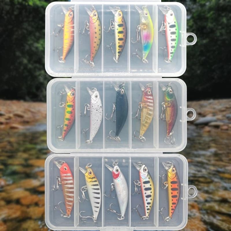 Hot Micro Sinking Minnow Boxed Mini Fishing Lures Ultra Long Cast Ultra Lifelike Freshwater Small Trout Perch Fishing Tackles