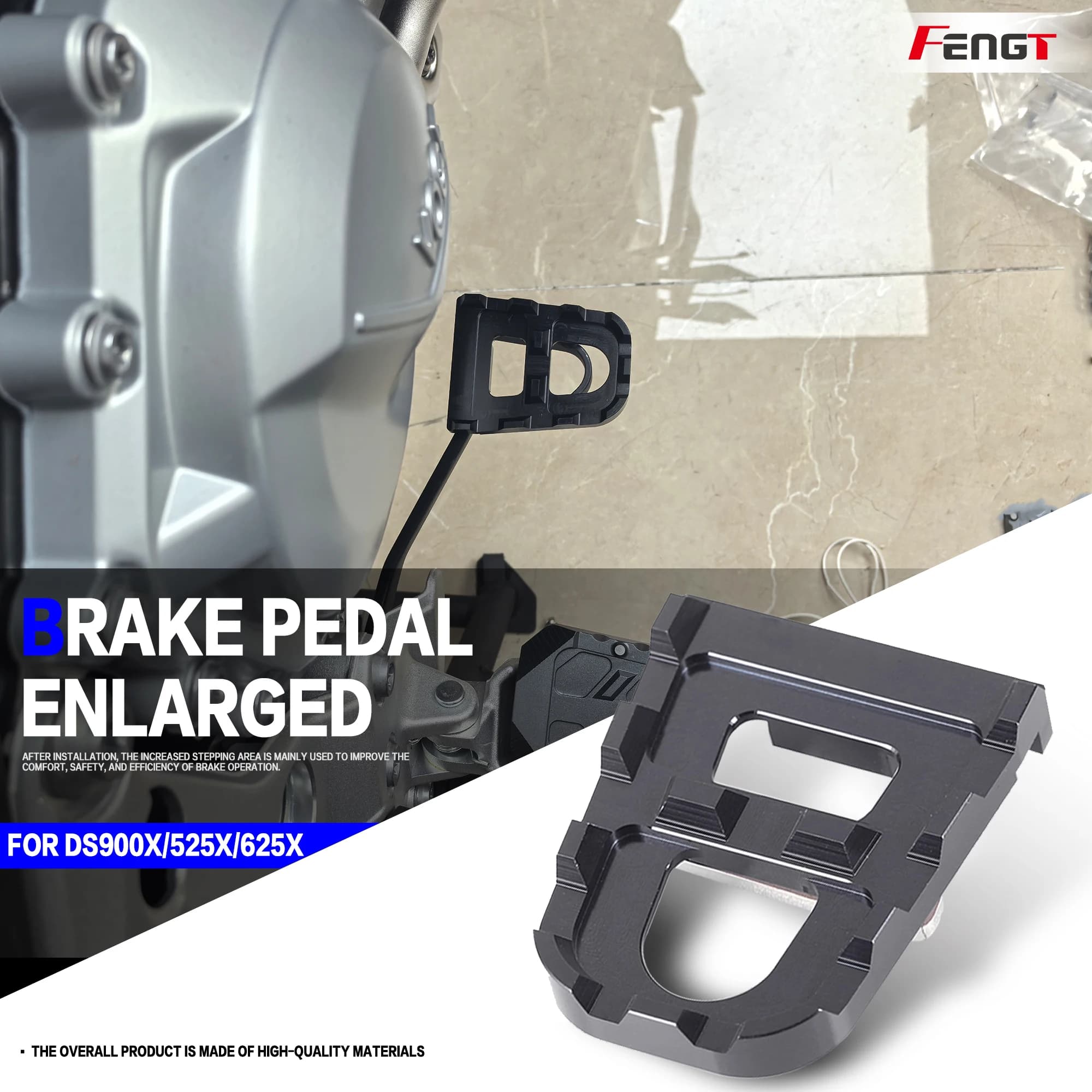 Per DSX900 DS525X DS625X Moto DS900X Pedale del freno Estensione Ingranditore Pad Poggiapiedi 625 DS DSX 900 DSX525 DSX625