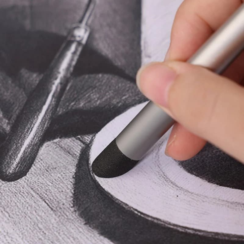 B*New Washable Reusable Drawing Art Blenders Sponge Pen Pastel Tool For Oil Painting Sketch Rubbing Brush 1/3Pcs