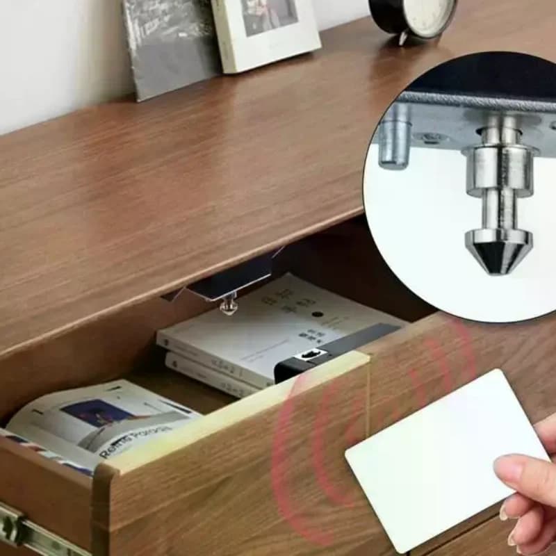 Serratura elettronica RFID per cassetti intelligenti Serrature per porte per armadietti in legno fai-da-te nascoste Tag RFID da 13,56 MHz Scheda IC Nuovo facile da installare