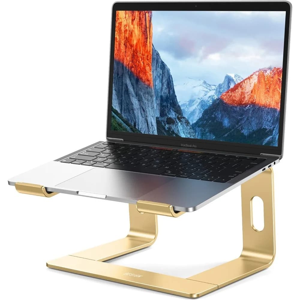 BESIGN LS03 Supporto per laptop in alluminio, supporto per computer ergonomico staccabile, supporto per notebook compatibile con Air, Pro, Dell, HP, Lenov