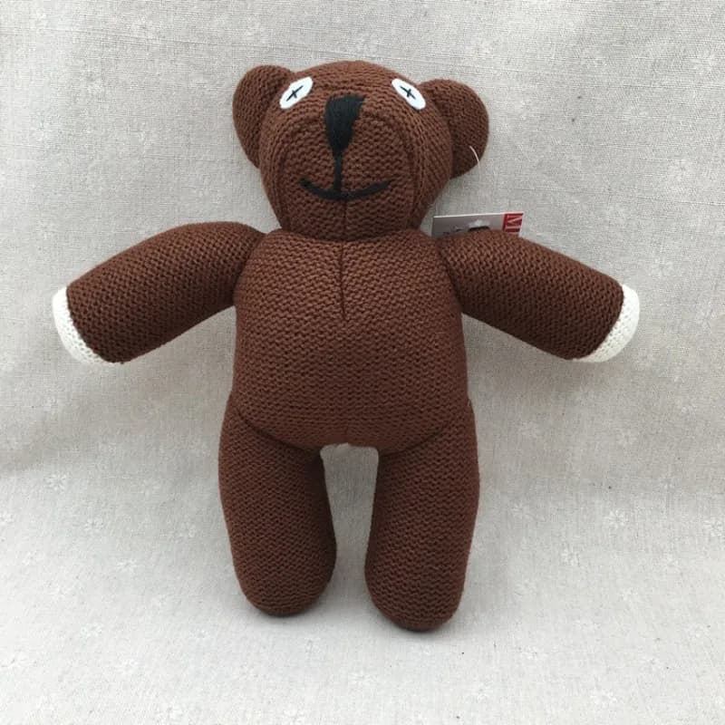 2024 New 25cm Mr. Bean's Bear Teddy Bear Bean Bear Cartoon Children's Plush Doll Birthday Gift For Kids Christmas Gift