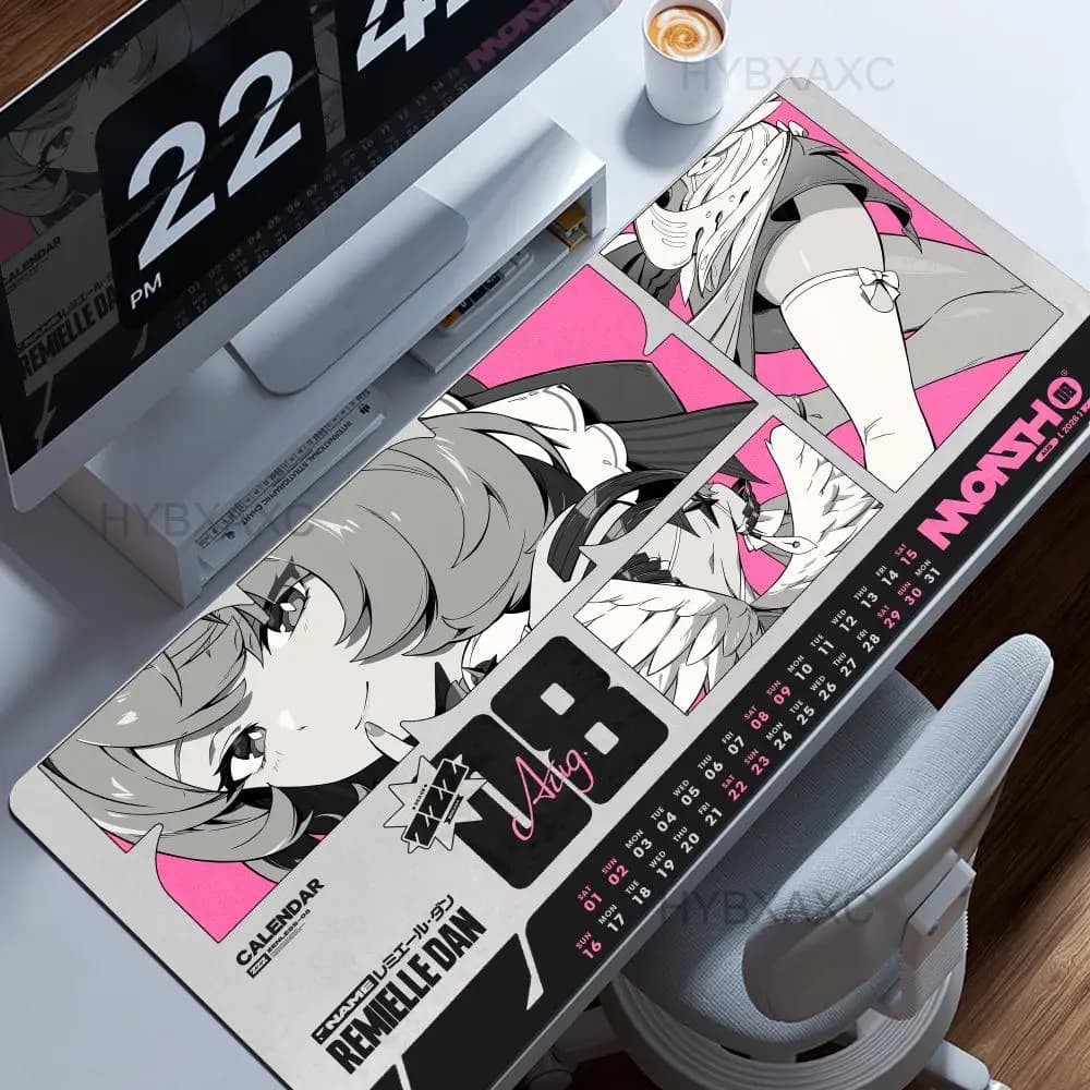 Remielle Dan Zenless Zone Zero ZZZ Mouse Pad Larger HD Printing HYBXAXC Keyboard Non-Slip Office Accessories Anime Girl Desk Mat