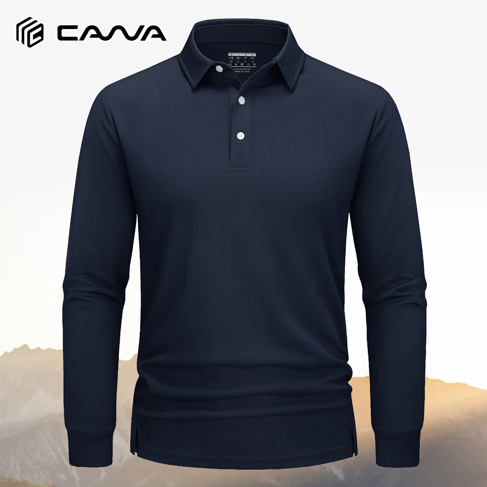 Polo da Golf da Uomo a Manica Lunga ad Asciugatura Rapida, Traspiranti, Sportive, Casual, da Lavoro, Maglie Pullover da Uomo