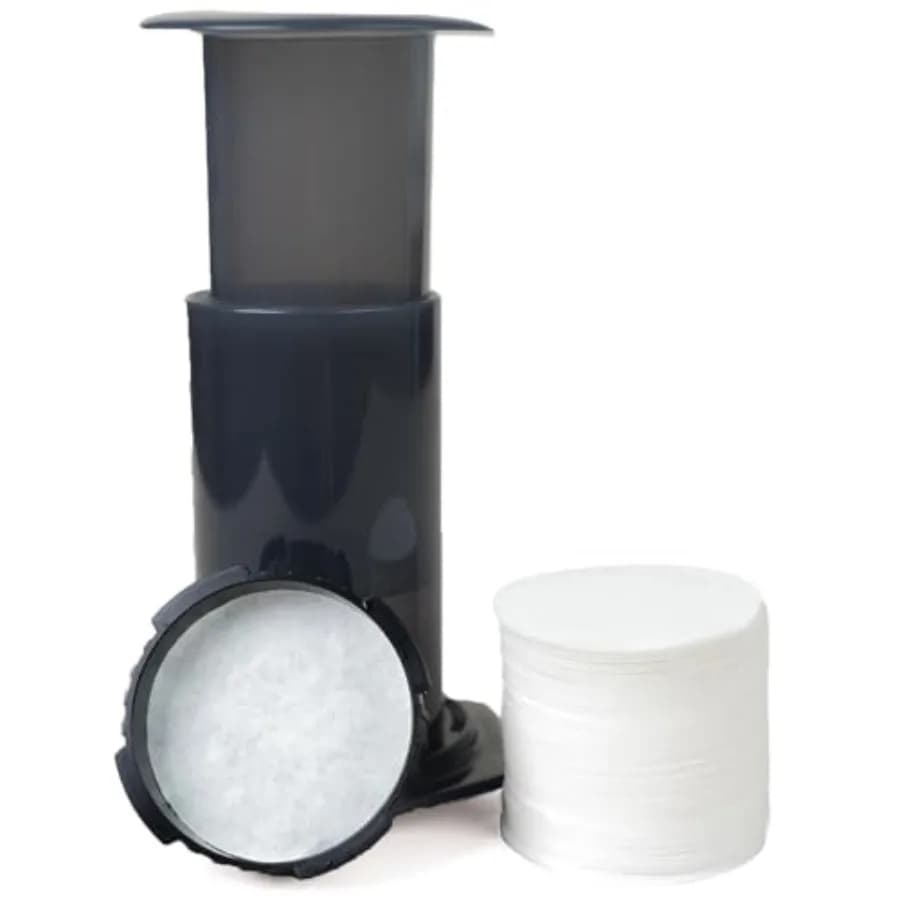 500-Count Replacement Paper Filters - Round Disposable Coffee Filters Paper Compatible with Aeropress Coffee Makers for Brewing