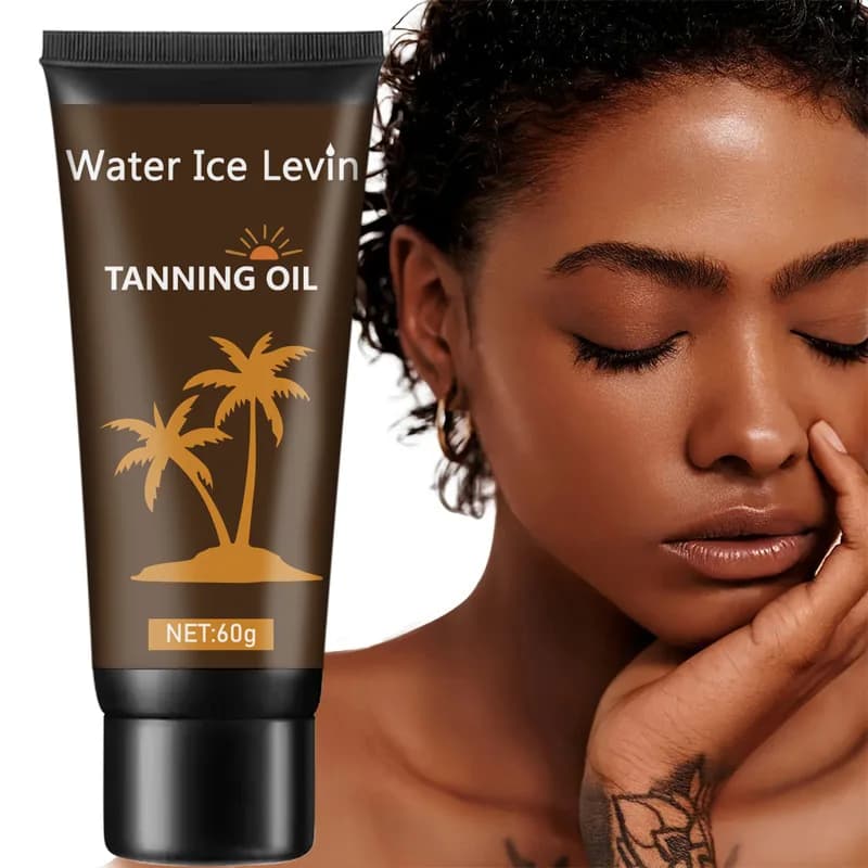 Il latte nero abbellente per il corpo, contiene olio di semi di jojoba, idratazione potente, marrone chiaro, pelle di grano, tono della pelle schiarente, effetto duraturo, adatto per spiaggia, viaggi, vacanze