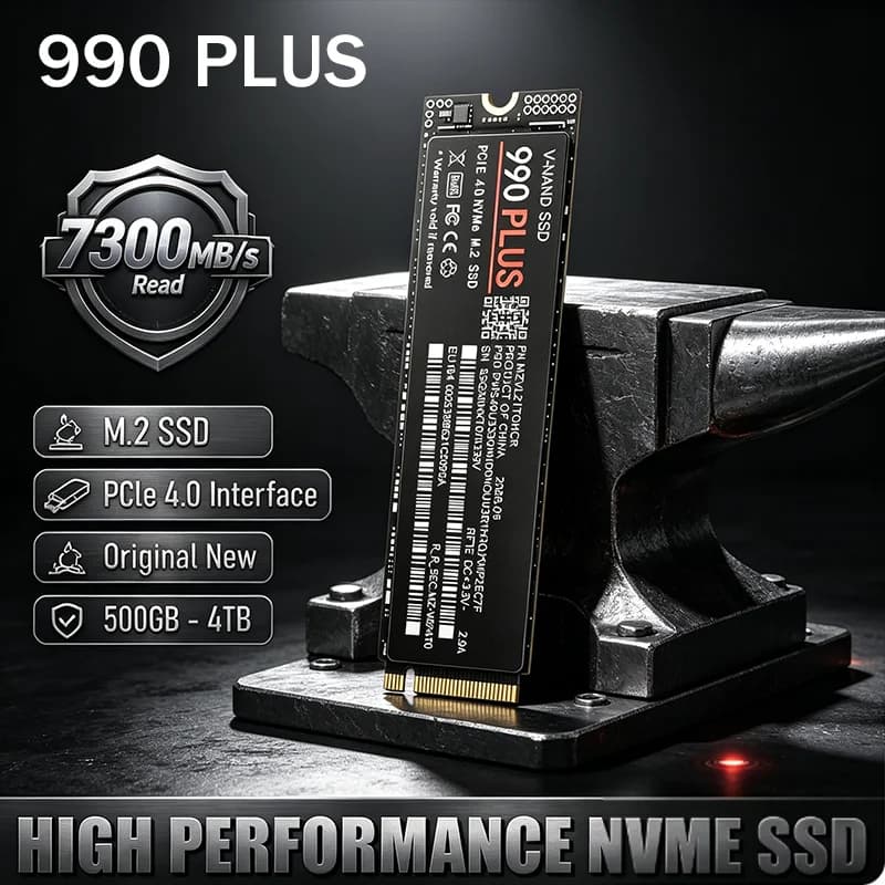 Original 990 Plus M.2 2280 NVMe PCIe 4.0 SSD 500GB to 4TB 7300MBs storage for PS5 consoles gaming desktops low power