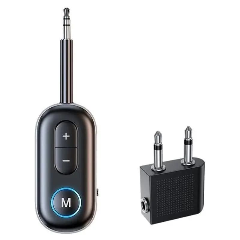 Dual-Function Audio Transmitter Receiver BT 5.4 USB Adapter Kit With Hands-Free Call, Airplane Travel Headphone Adapter