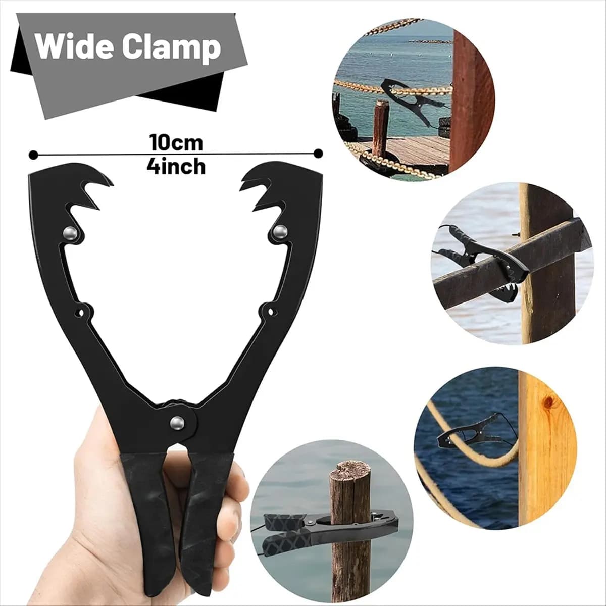 (ABHW) Ancoraggio per Kayak, Supporto per Spazzole con Corda Paracord da 5m per Ancoraggio Galleggiante, Canoa per Pesca, Nautica e Accessori per Kayak