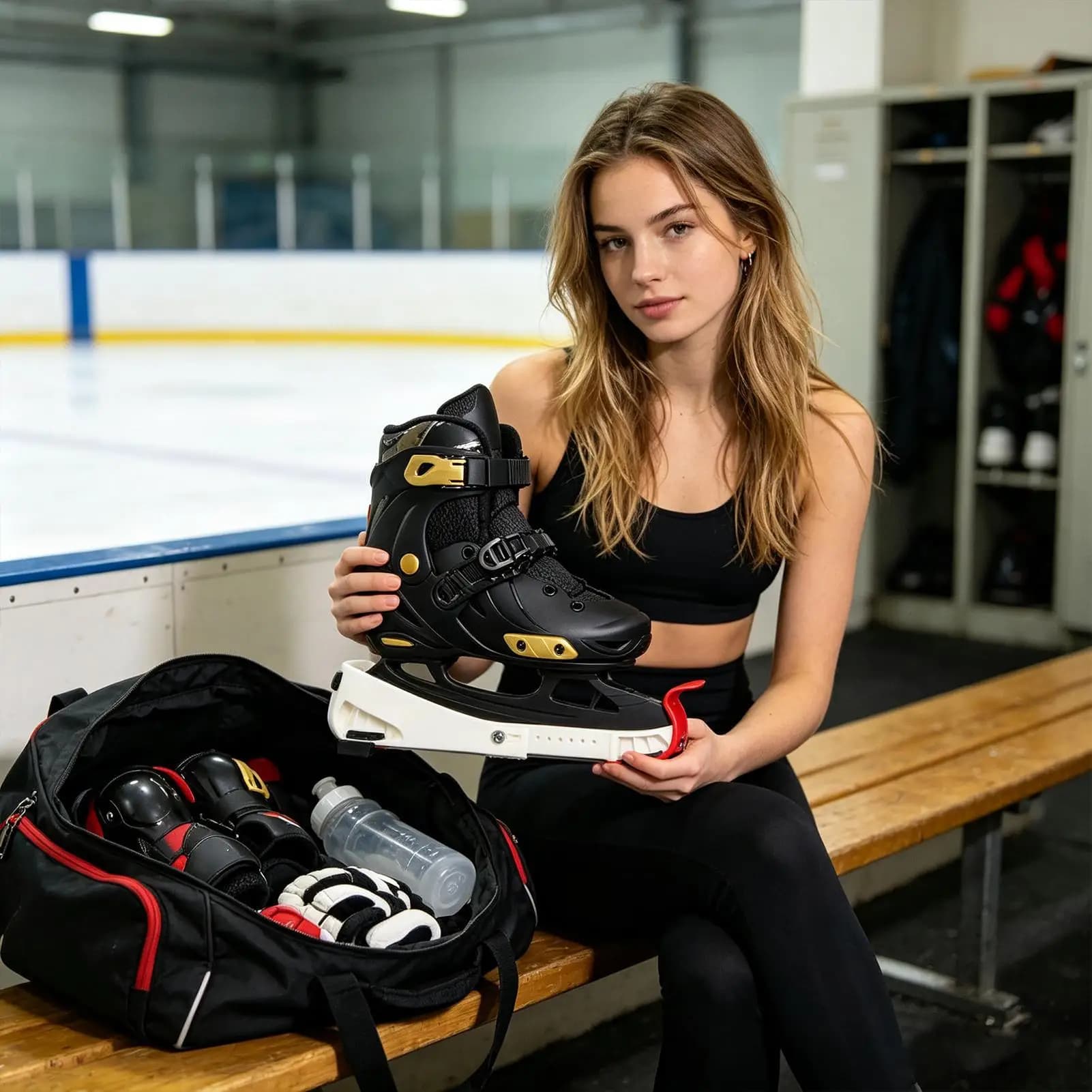 Universal Adjustable Skate Guards for Kids & Adults, Durable Hard Case Cover for Figure/Ice Hockey Skates, Sports Safety Gear