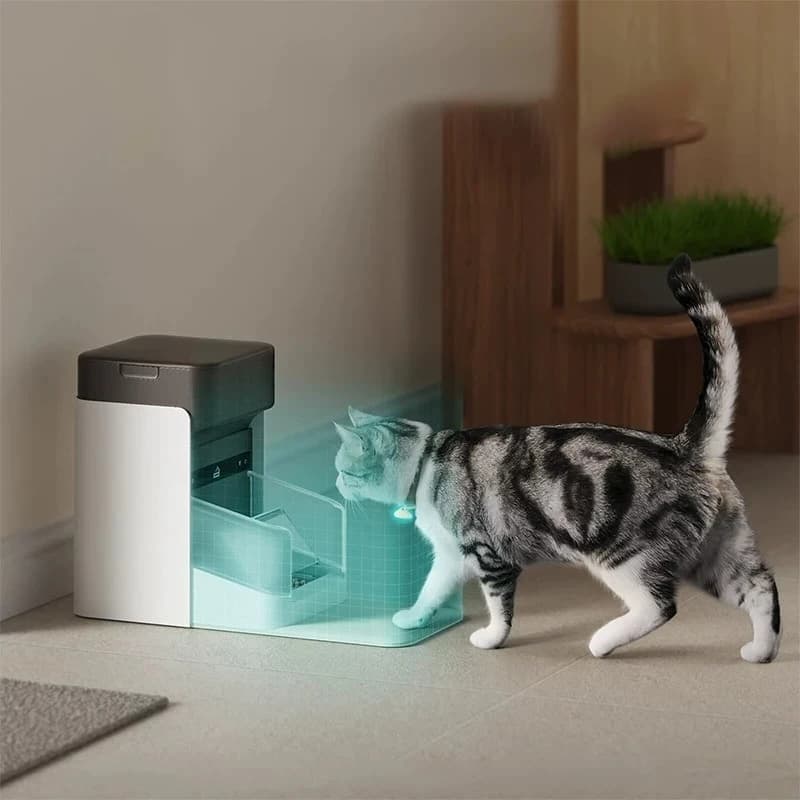 Automatic Pet Feeder with Motion Sensor—Cat and Dog Food Dispenser—Precise Feeding to Prevent Sneaking Food