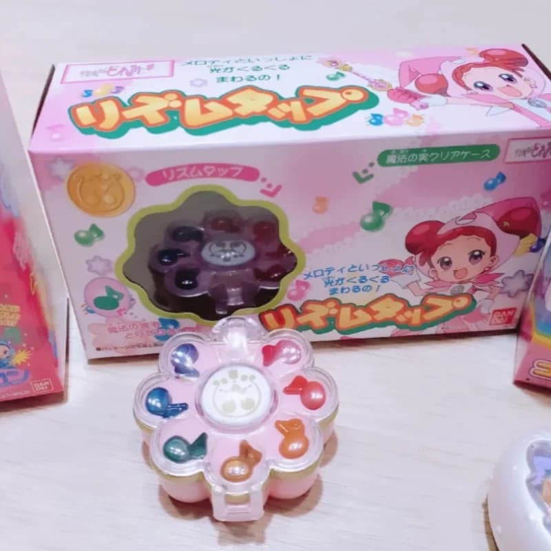 Disponibile originale Bandai piccola strega Doremi trasformazione scatola di oggetti di scena ciondolo uovo attorcigliato bacchetta magica ciondolo figura giocattolo regalo