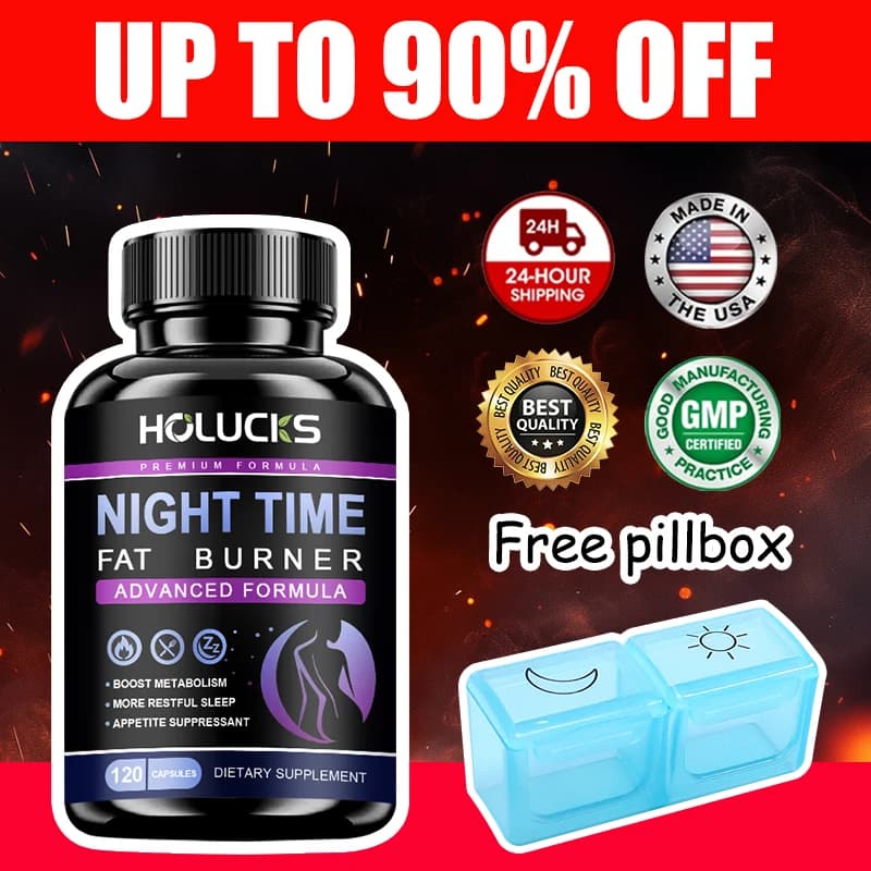 Integratore Brucia Grassi Notturno Extra Forte, Favorisce un Rapido Inizio del Sonno, Aumenta il Metabolismo, Sopprime le Voglie, Equilibrio del Cortisolo