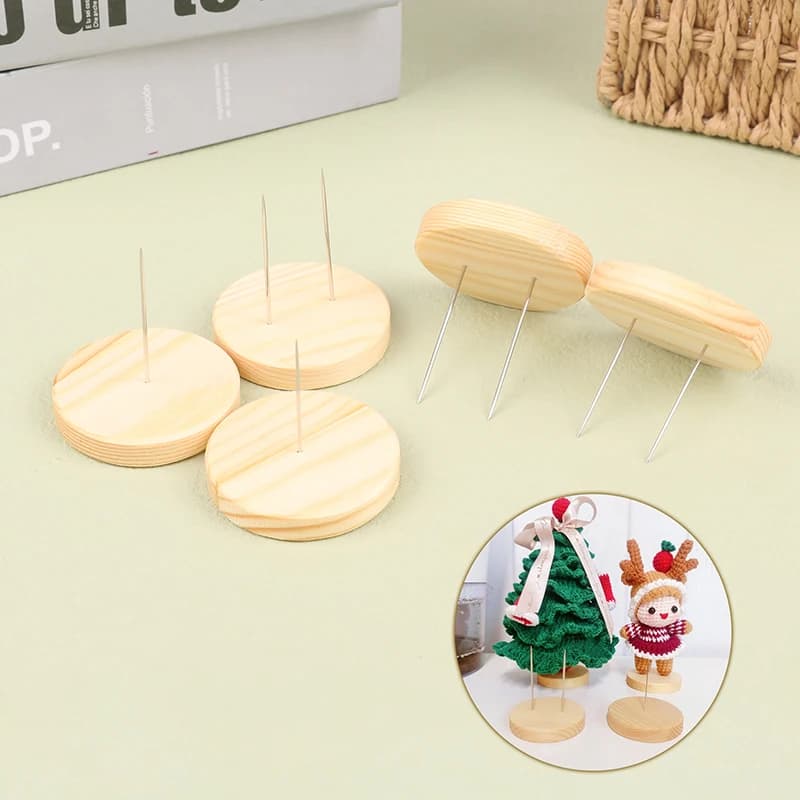 1pc espositore per bambole vetrina base per esposizione per bambole all'uncinetto feltro artigianale base per esposizione in argilla polimerica accessori per strumenti fai da te