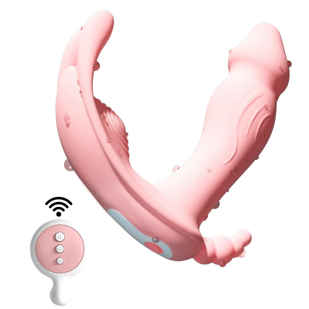 Mutandine vibratori con dildo telecomandato per donne Massaggio del punto G Stimolatore del clitoride Macchina del sesso Masturbatore femminile Giocattolo della vagina