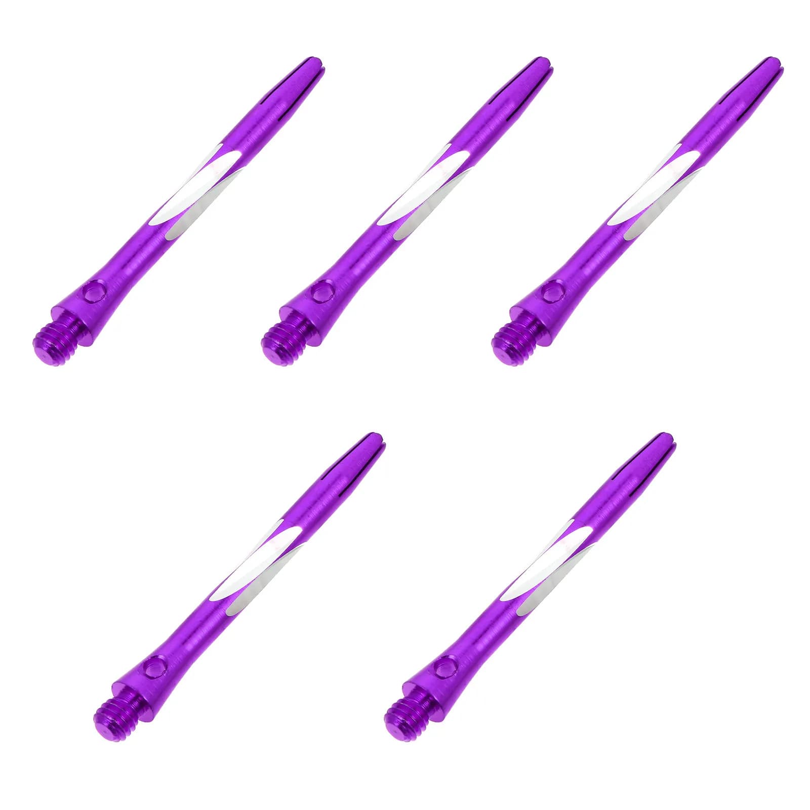 5Pcs Aluminium Alloy Dart Shafts Non Slip Knurled Surface Standard 2Ba Thread Metal Shaft Accessories for Steel Tip Game