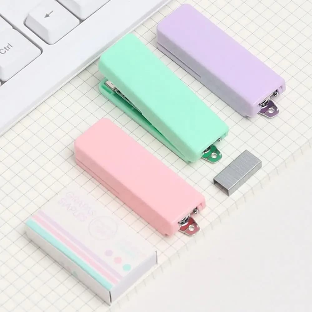 Mini Cucitrice Portatile Multifunzione in Metallo Colorata, Strumento Manuale per Rilegatura, Forniture per Ufficio e Scuola