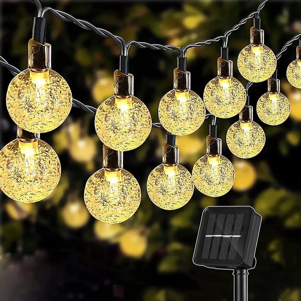 String Light Solar 100 LEDs Fairy Lights lampada da giardino per esterni decorazione per matrimoni 12M/13M IP65 impermeabile ghirlanda luce per mobili