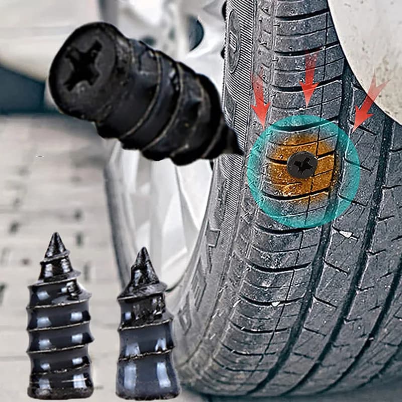 Rubber Nails for Repair Pneumatics Vacuum Motor Auto Tyre Repair Screw Rubber Nail Auto Moto Tubeless Repair Tools