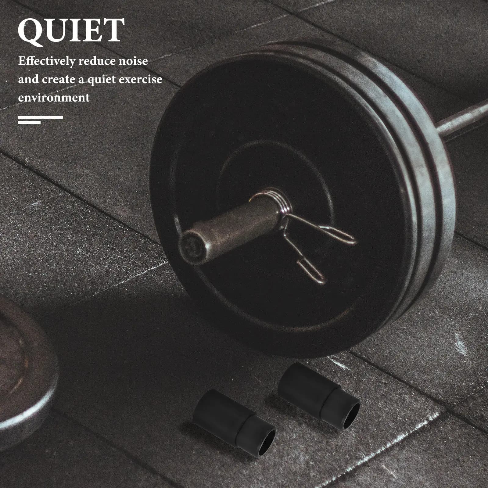 2 Pieces Gym Machine Accessories, Anti-Vibration Rubber Bearings and Heavy Duty Lifting Plates, Easy Installation, Training