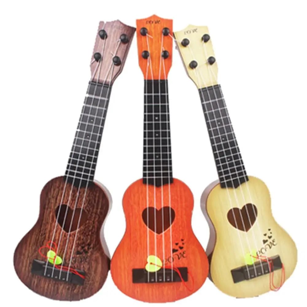 4 Strings Ukulele Musical Instrument Adjustable String Knob Classical Simulation Ukulele Playable Yukrili Small Guitar