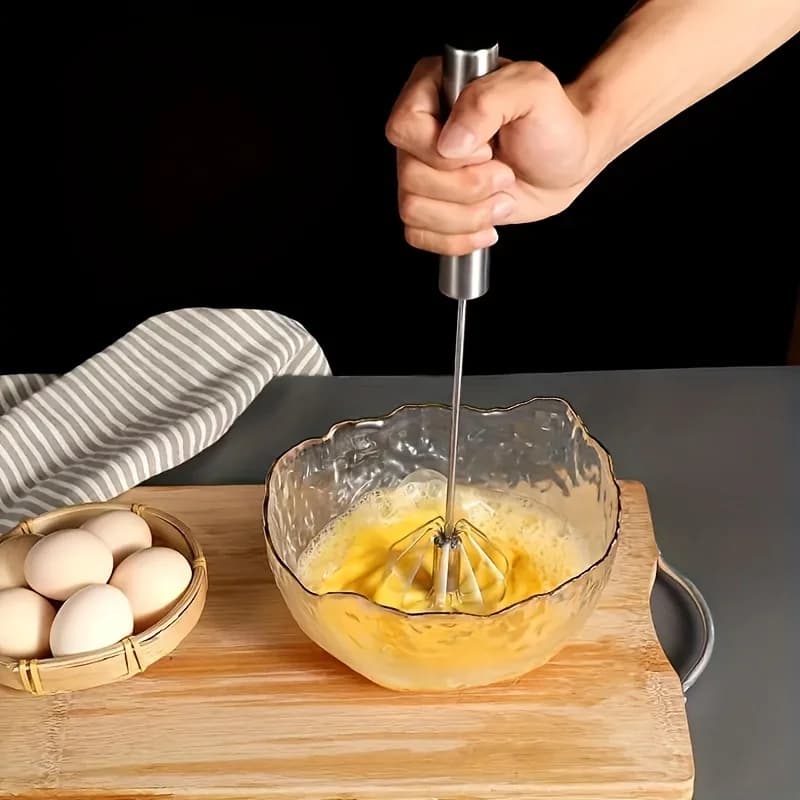 Miscelatore rotante domestico, miscelatore semiautomatico in acciaio inossidabile, miscelatore a pressa manuale, utensile da cucina