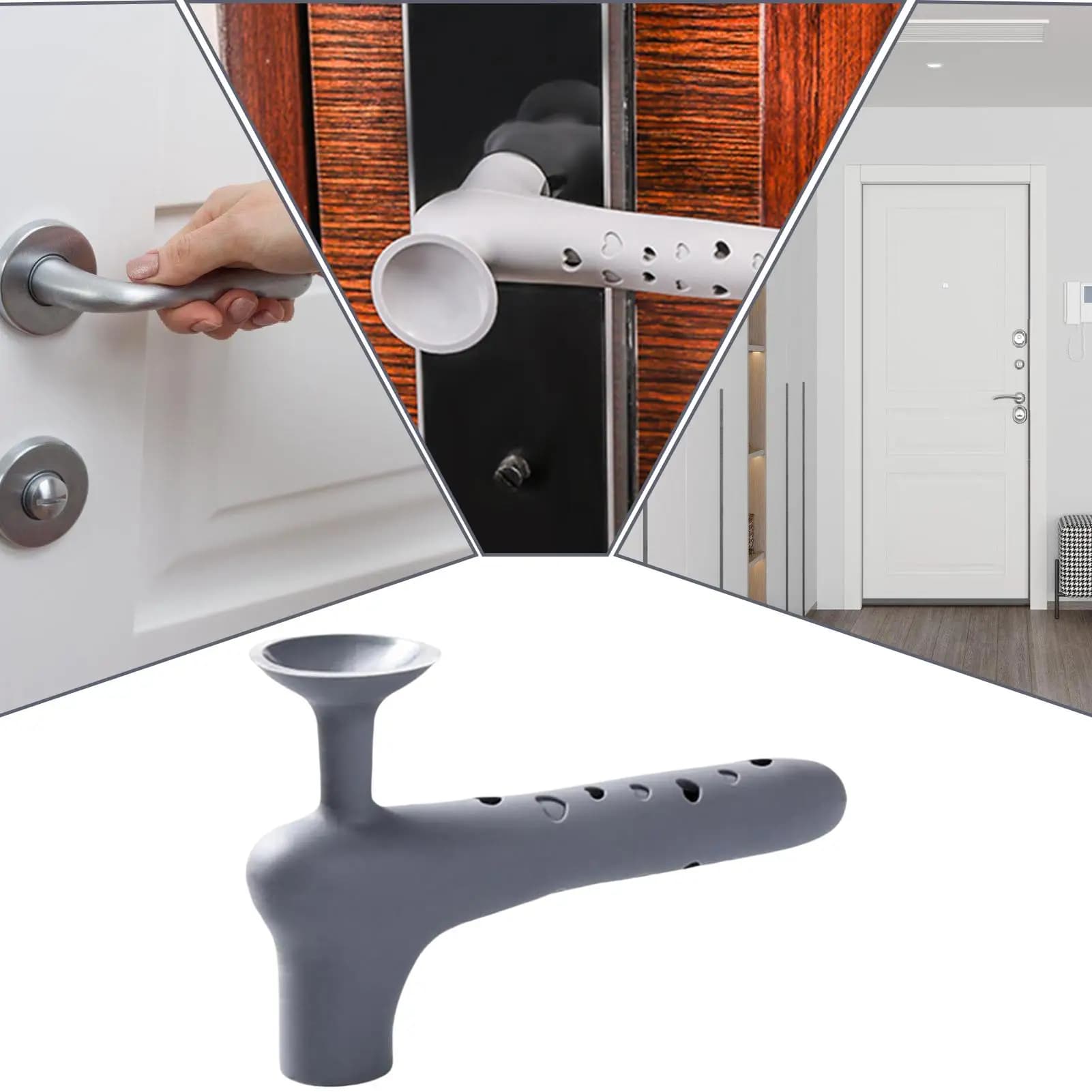 Copri Maniglia in Silicone, Protezione per Maniglia Resistente al Calore, Copertura Morbida Antiscivolo in Silicone, Antistatica per la Sicurezza dei Bambini