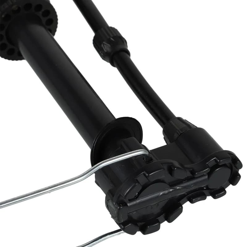 【ST】Pompa per bicicletta portatile, pompa ad aria manuale per bici, max 120 PSI, gonfiatore per pneumatici, valvola Schrader, pompa da pavimento, accessori per ciclismo