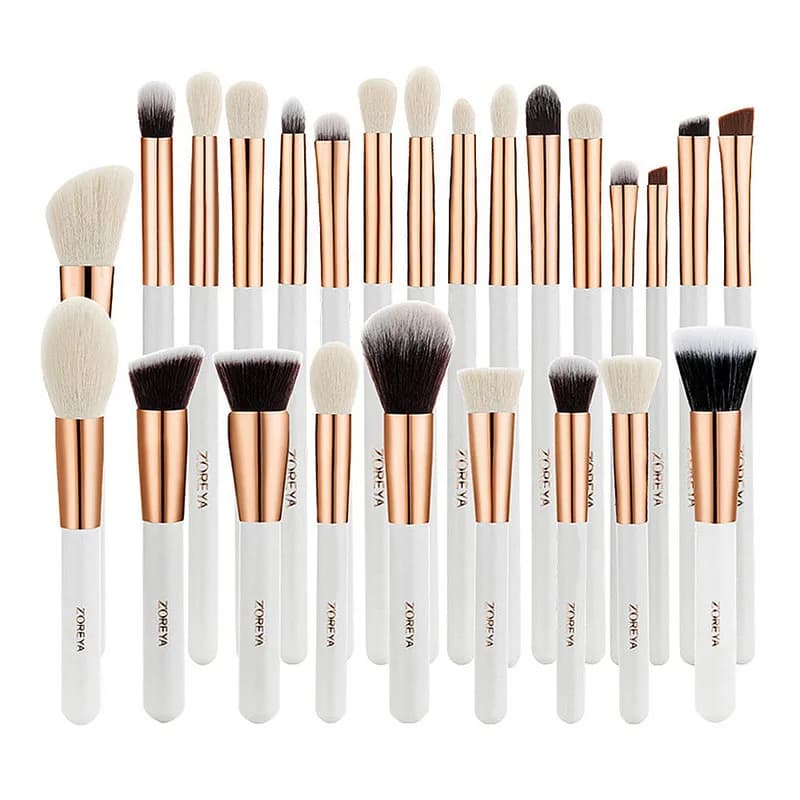 ZOREYA Set di strumenti di bellezza transfrontalieri: pennello per correttore, fondotinta, ombretto, pennello per cipria, 25 pennelli per trucco, set completo