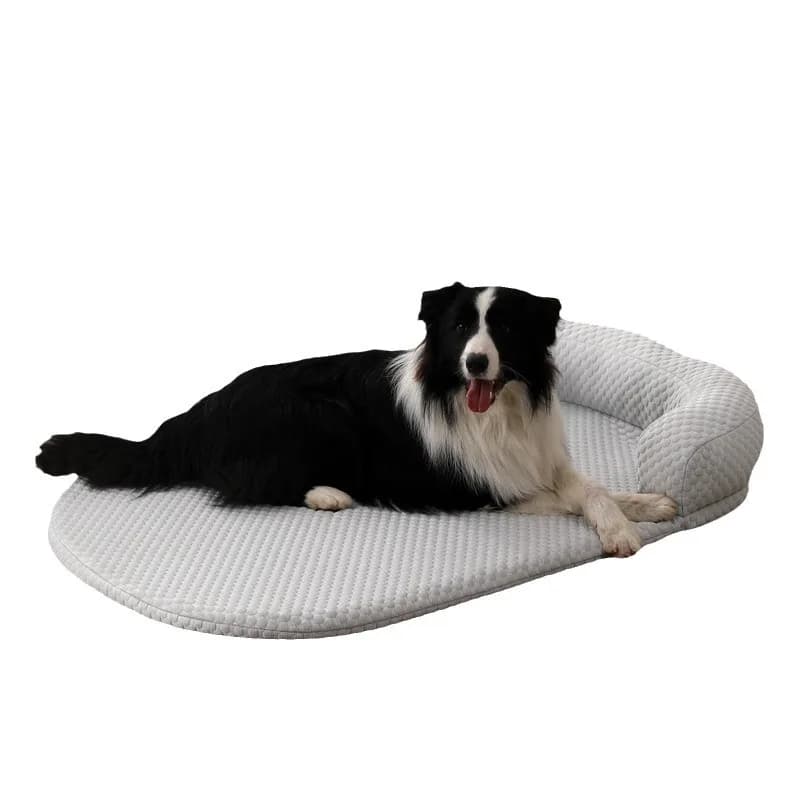 Letto per animali domestici rinfrescante in seta ghiacciata primavera-estate, cuscino antiscivolo traspirante, divano per cani di grandi dimensioni con cuscino per gatti e cuccioli