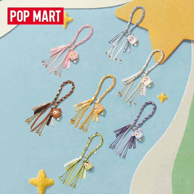 POPMART PUCKY TAP NASTRO BABIES Serie Ciondolo Scatola Cieca Guess Bag Scatola Misteriosa Giocattoli Bambola Anime Figura Desktop Ornamenti Collezione