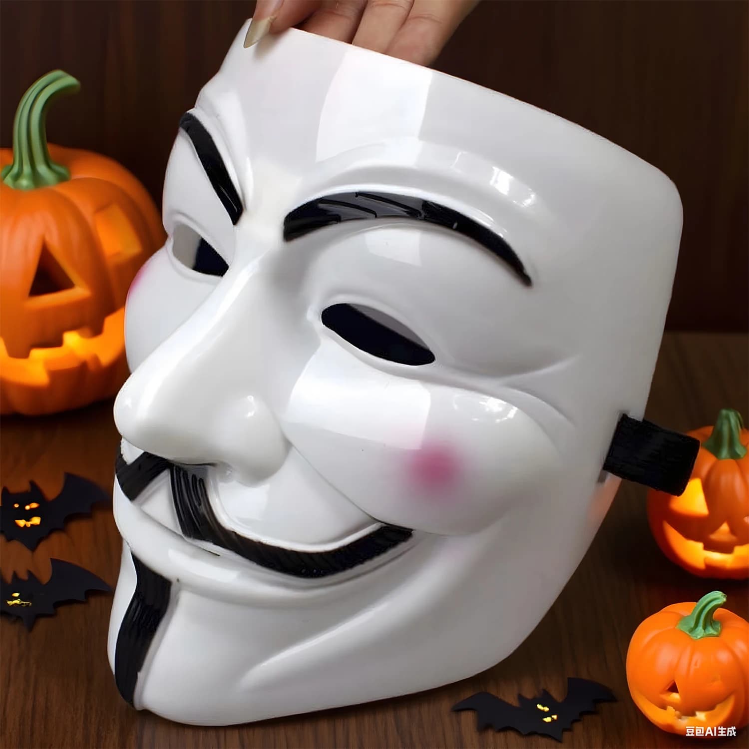 Mask V Anonymous Mask Guy Fawkes Halloween Mask Hackers Christmas Gift in horror style