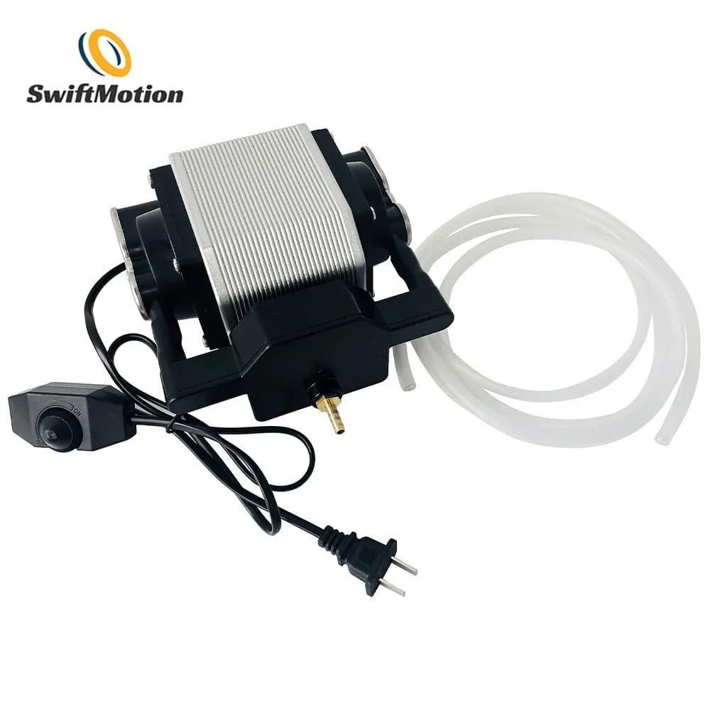 Pompa ausiliaria laser ad aria 220V 40W 80L, compressore d'aria adatto per accessori per macchine per incisione laser fai-da-te