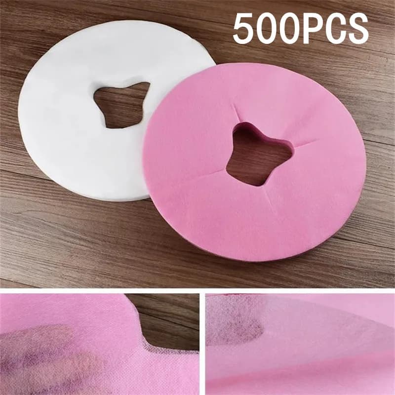 100/200/500 Pezzi Teli Monouso Non Tessuti per Lettini da Massaggio, Coperture per Fori del Poggiatesta e Cuscini Viso, Accessori per Tatuaggi