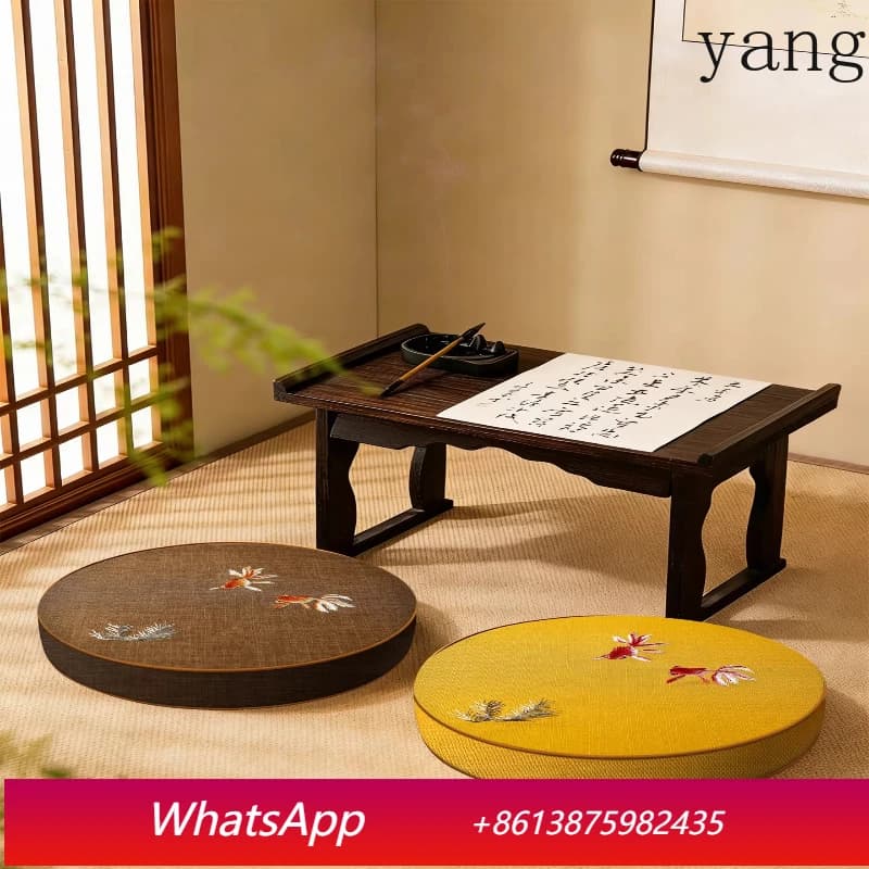 YJQ Meditation Mat Embroidery Prayer Mat Kneeling Mat Household Futon Kneeling Cushion