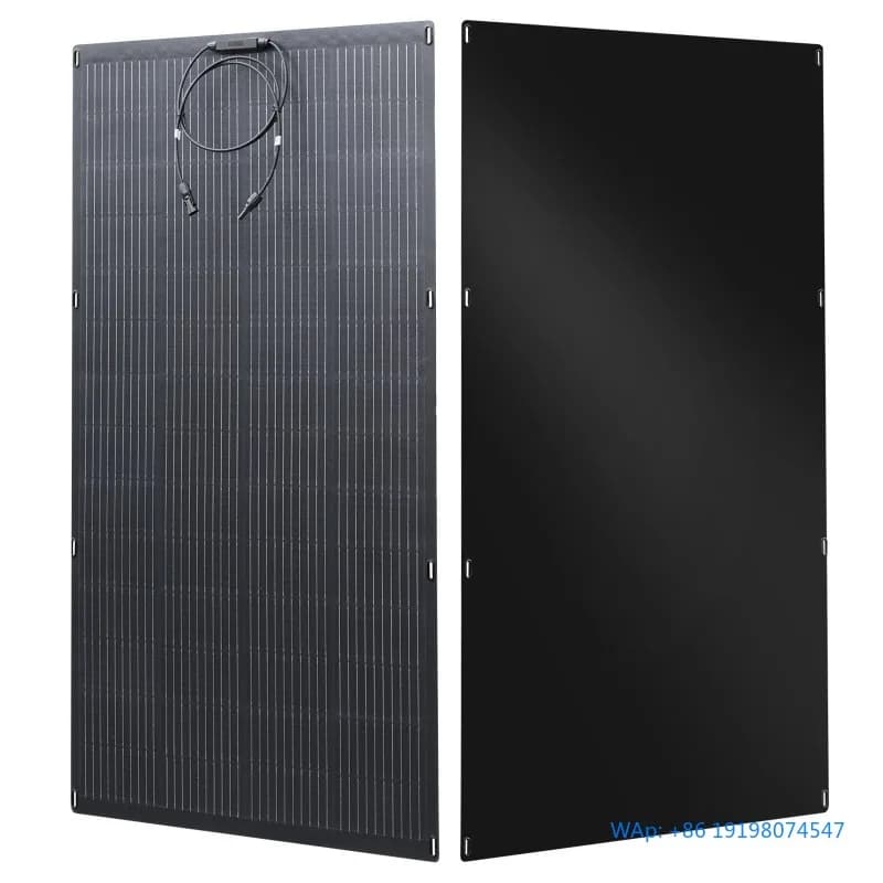 Pannello Solare Flessibile Monocristallino ETFE da 200W, Pieghevole e Impermeabile, per Campeggio, Tenda, Auto, Barca, Camper