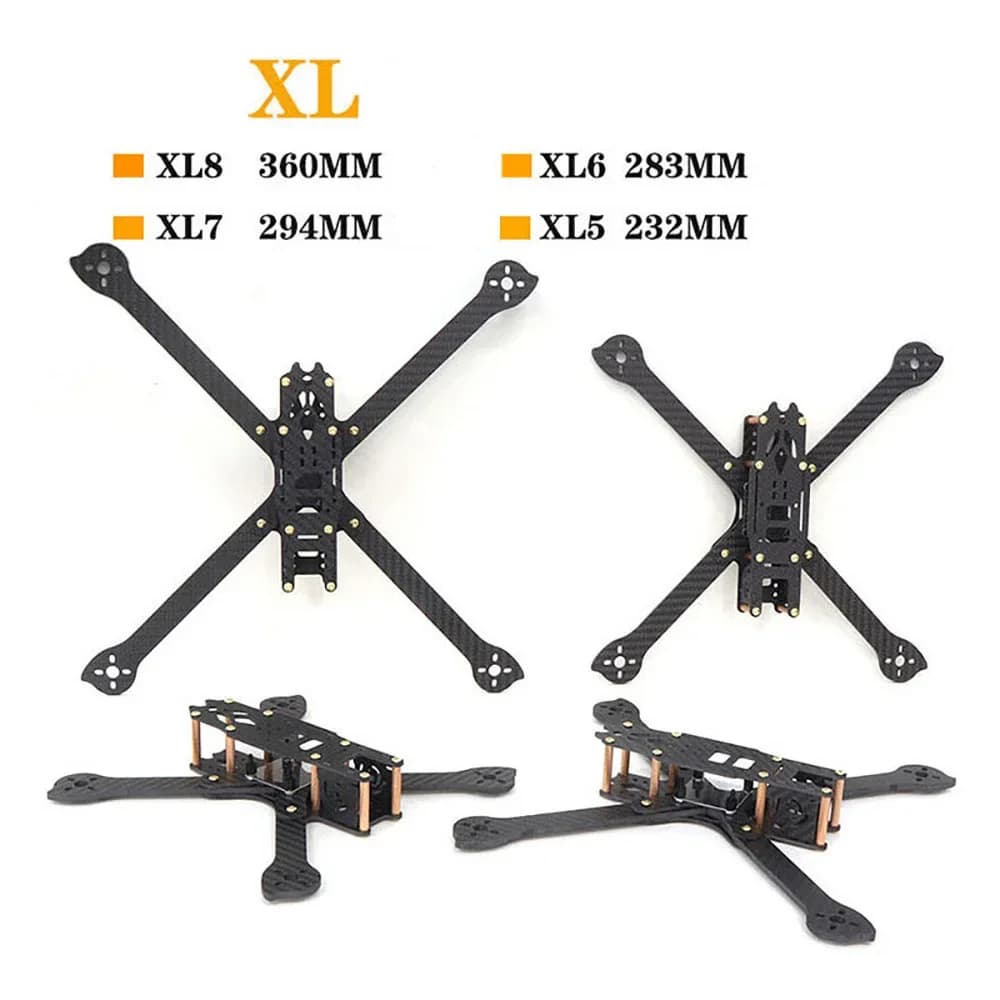 Telaio per Drone FPV Freestyle in Fibra di Carbonio 3K XL5 232mm XL6 283mm XL7 294mm XL8 360mm TrueX 5/6/7/8 Pollici XL340 340mm