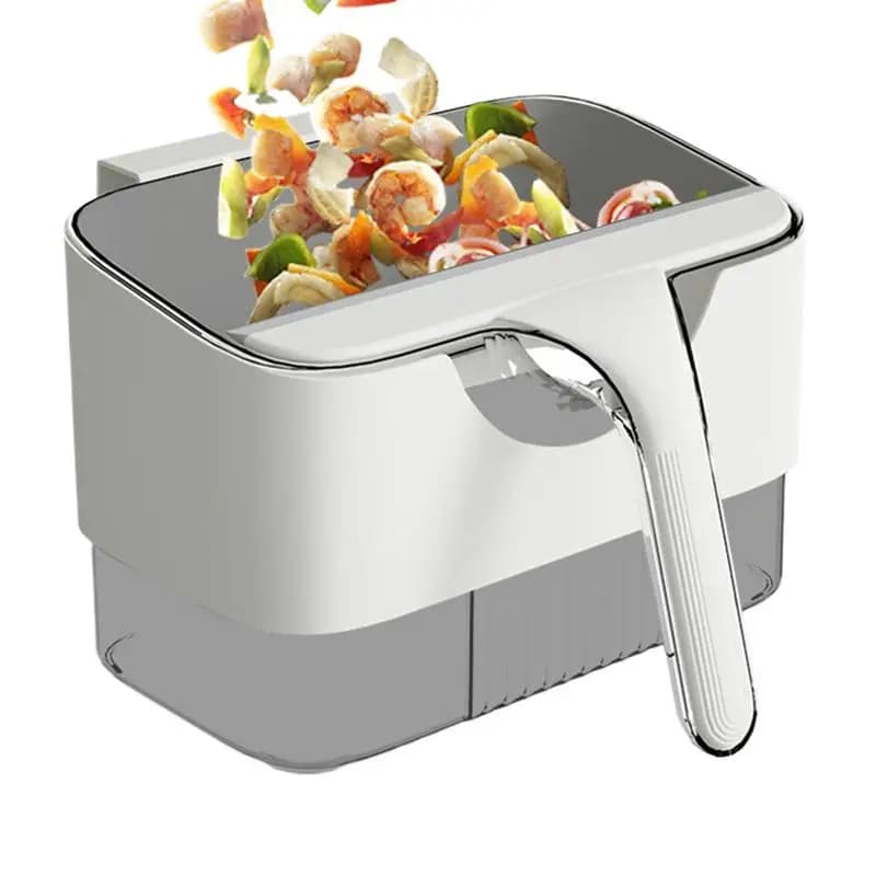 Bidone per rifiuti alimentari per cucina, secchio per compost interno montabile, bidone per rifiuti alimentari da cucina per controsoffitto o sotto il lavello