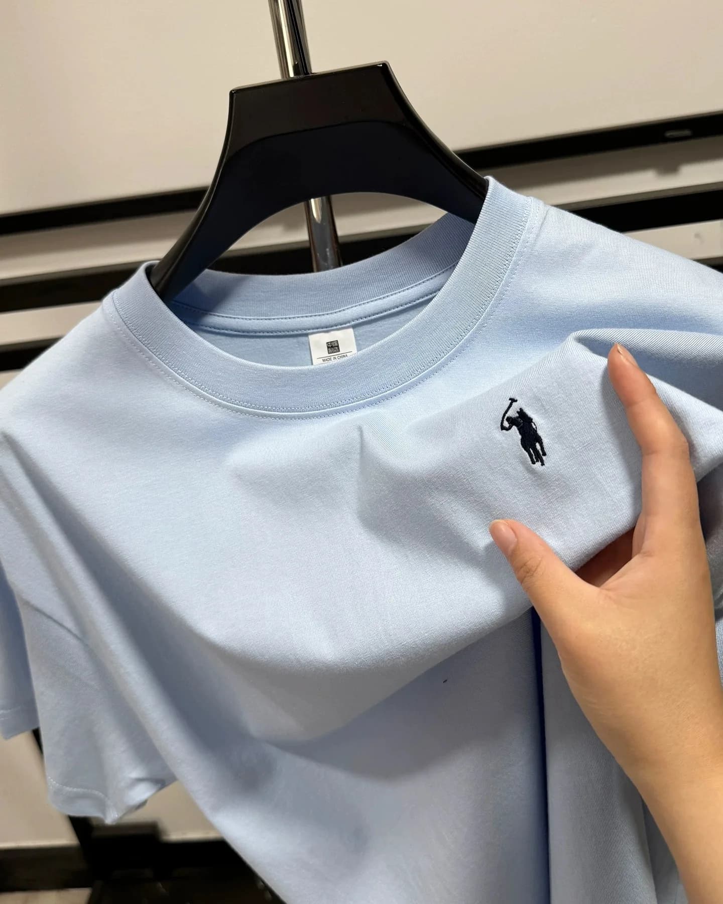 T-shirt di lusso a maniche corte da uomo, 100% cotone, estiva, design raffinato, ricamo golf, casual, girocollo, traspirante, modello Paul