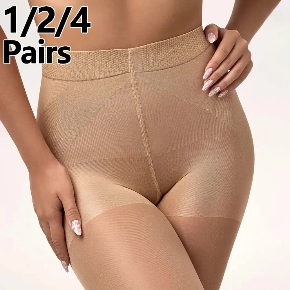 40D Glutei da donna Sollevamento Collant velati Collant sexy elastico a vita alta Collant in nylon slim fit Stile classico