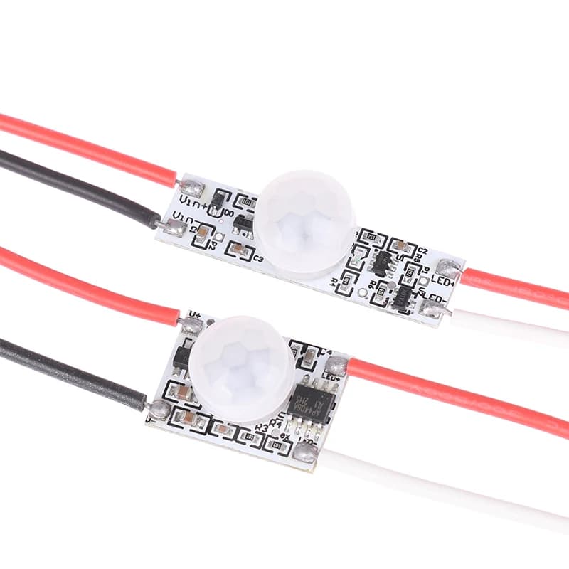 PIR 5V-24V infrared motion sensor switch PIR Motion Sensor DC Motion Detector ON OFF Automatic ON OFF for LED Strip
